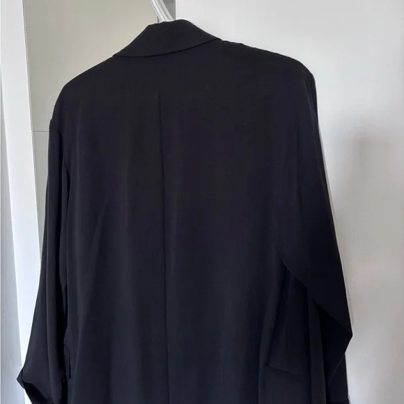 Zara Black Light Trench Jacket - Picture 6 of 6